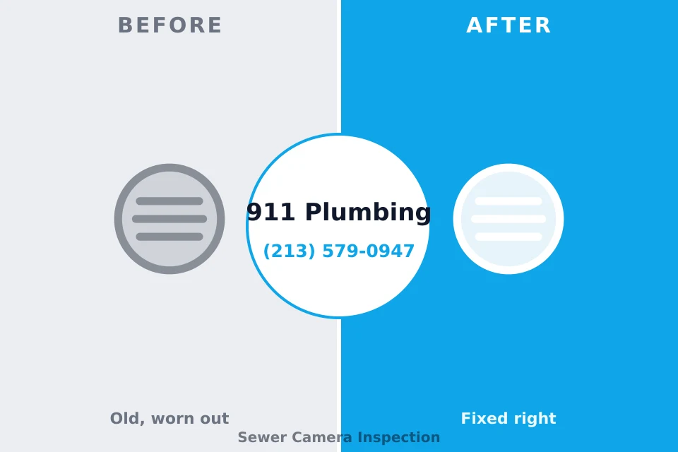 Before and after: plumbing repair Laguna Vista, TX